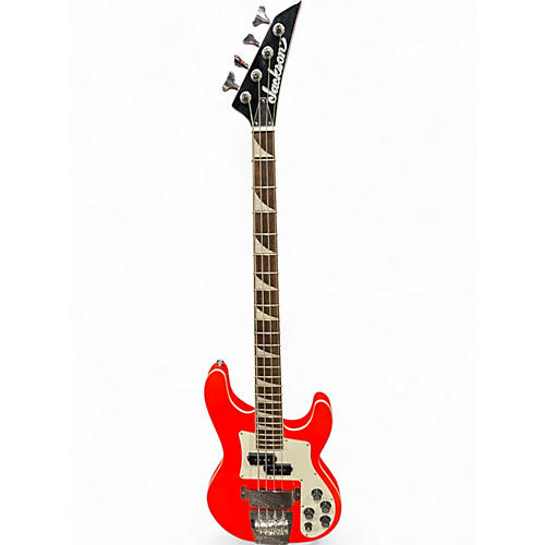 Used 2021 Jackson CBXNT ROCKET RED red  Electric Bass Guitar red