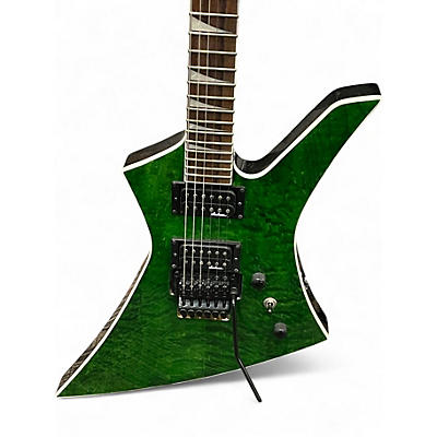 Used 2021 Jackson Kelly KEXQ Trans Green Solid Body Electric Guitar