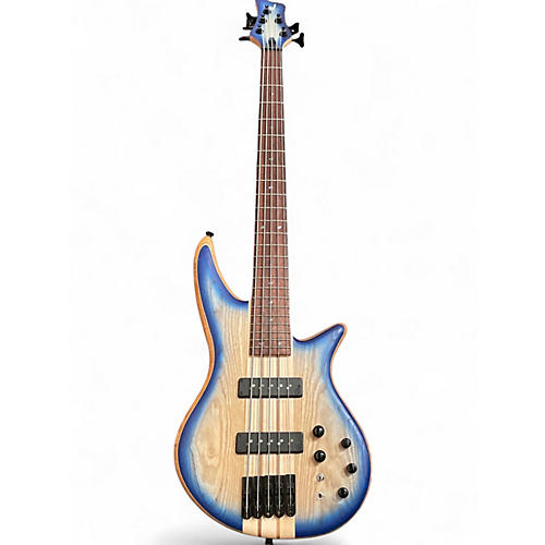Used 2021 Jackson PRO SPECTRA V NT Blue Burst Electric Bass Guitar Blue Burst