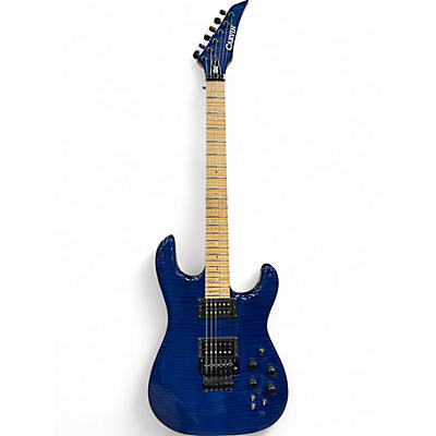 Used 2021 Kiesel JB200 Jason Becker Tribute Series Trans Deep Blue Solid Body Electric Guitar