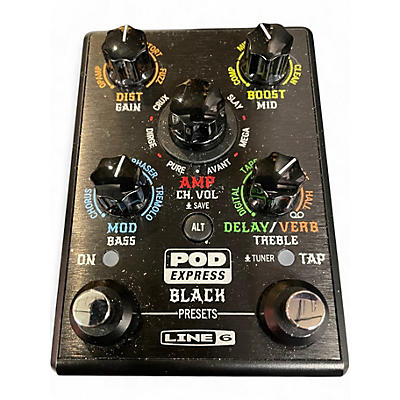 Used 2021 Line 6 Pocket Pod Express Amp Modeler Black Effect Processor