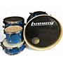 Used 2021 Ludwig 4 Piece  Element Evolution  Blue Drum Kit Blue