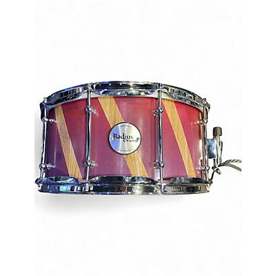 Used 2021 Radius Drums 14in SNARE DRUM PURPLE AND NATURAL Drum