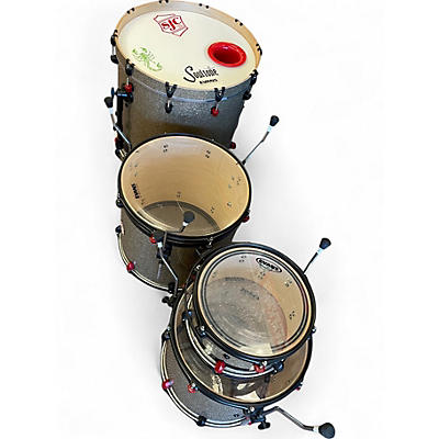 Used 2021 SJC Drums 4 Piece Custom  Metallic Gold Drum Kit