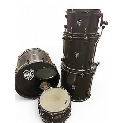 Used 2021 SJC Drums 5 Piece CUSTOM DRUMS MATTE BLACK Drum Kit