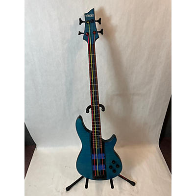 Schecter Guitar Research Used 2021 Schecter Guitar Research C-4 GT SATIN TRANSPARENT BLUE Electric Bass Guitar