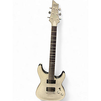 Used 2021 Schecter Guitar Research C1 Platinum Antique White Solid Body Electric Guitar
