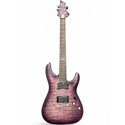 Used 2021 Schecter Guitar Research C1 Platinum VIOLET BURST Solid Body Electric Guitar