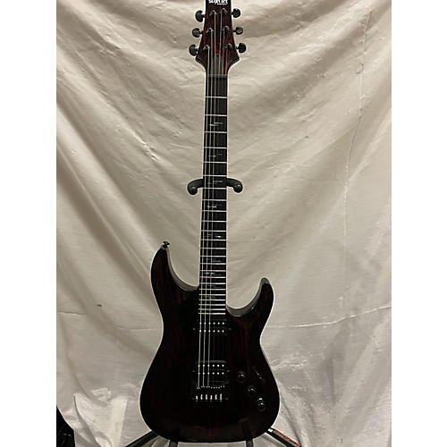 Schecter Guitar Research Used 2021 Schecter Guitar Research C1 SILVER MOUNTAIN BLOOD MOON Solid Body Electric Guitar BLOOD MOON