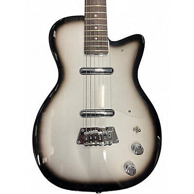 Used 2021 Silvertone 1303/U2 Black and Silver Solid Body Electric Guitar