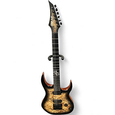 Used 2021 Solar Guitars S1.6PB POPLAR BURL BURST Solid Body Electric Guitar