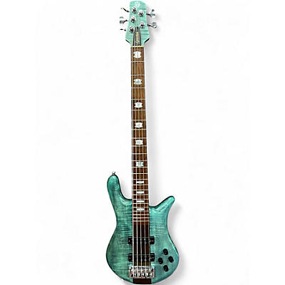 Used 2021 Spector Euro RST5 Turquoise Electric Bass Guitar