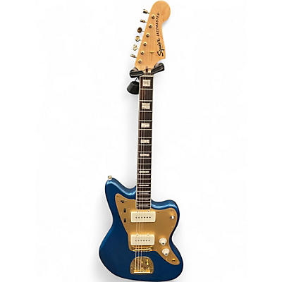 Used 2021 Squier 40th Anniversary Gold Edition Jazzmaster Lake Placid Blue Solid Body Electric Guitar