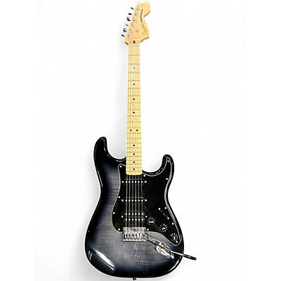Used 2021 Squier Affinity Stratocaster FMT HSS Black Burst Solid Body Electric Guitar