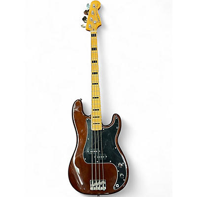 Used 2021 Squier Classic Vibe 1970S Precision Bass Walnut Electric Bass Guitar
