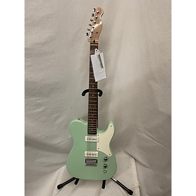 Squier Used 2021 Squier Paranormal Baritone Cabronita Telecaster Surf Green Solid Body Electric Guitar