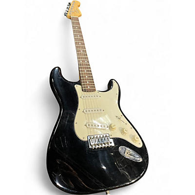 Used 2021 Squier Standard Stratocaster Black Solid Body Electric Guitar