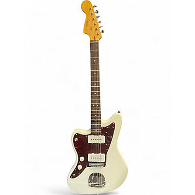 Used 2021 Squier Vintage Modified Jazzmaster Left Handed Olympic White Electric Guitar