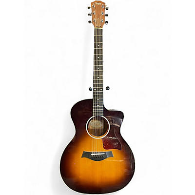 Used 2021 Taylor 214CE Deluxe 2 Color Sunburst Acoustic Electric Guitar