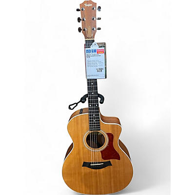 Taylor Used 2021 Taylor 214CE Natural Acoustic Electric Guitar