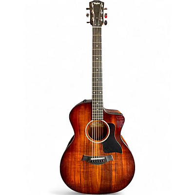 Used 2021 Taylor 224CEKDLX Mahogany Acoustic Electric Guitar