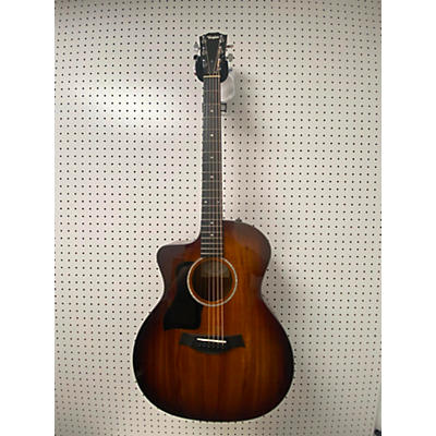 Taylor Used 2021 Taylor 224CEKDLX Shaded Edge Burst Acoustic Electric Guitar