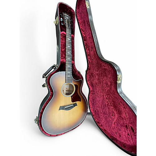 Used 2021 Taylor 314CE k LTD edge burst Acoustic Electric Guitar edge burst