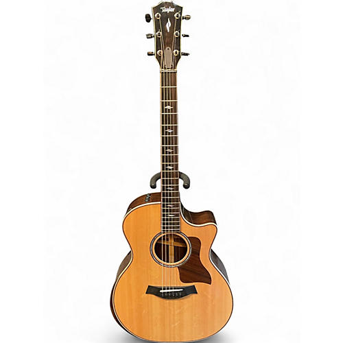 Used 2021 Taylor 814CE Custom Bearclaw Natural Acoustic Electric Guitar Natural