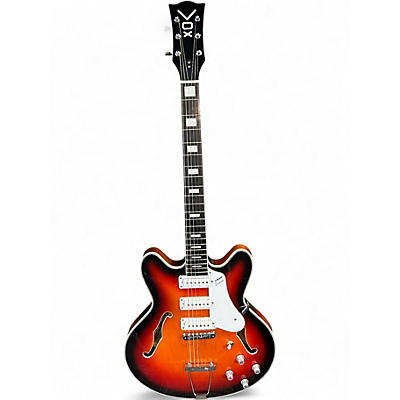 Used 2021 VOX S66 BOBCAT Sunburst Hollow Body Electric Guitar