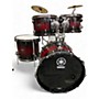 Used Yamaha Used 2021 Yamaha 4 Piece Live Hybrid Oak Red Magma Burst Drum Kit Red Magma Burst