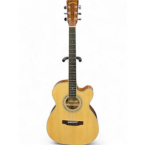 Used 2021 Zager zad-500mce natural Acoustic Guitar natural