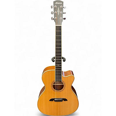 Used 2022 Alvarez AFH600CE Natural Acoustic Electric Guitar