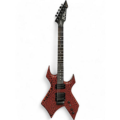 Used 2022 B.C. Rich Stranger Things “Eddie's” Inspired NJ Warlock CRACKLE Solid Body Electric Guitar CRACKLE