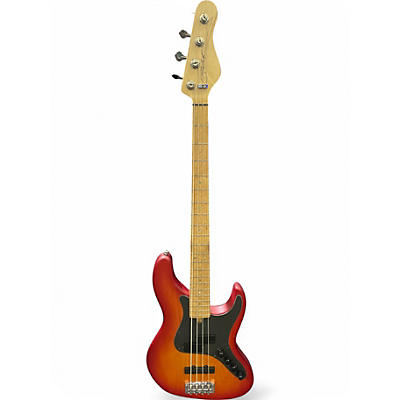 Used 2022 Brubaker JXB-USA-4 Sunurst Electric Bass Guitar