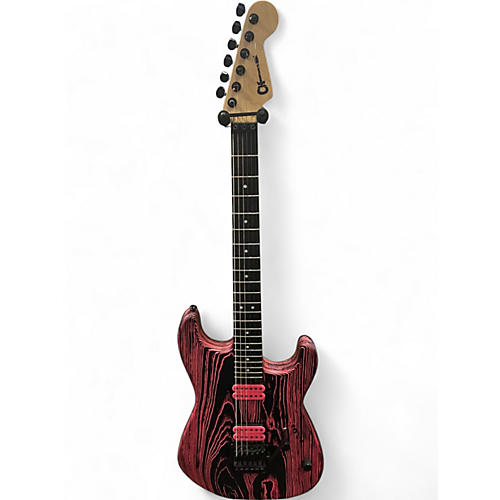 Used 2022 Charvel Charvel Pro-Mod San Dimas Style 1 HH FR E  NEON PINK ASH Solid Body Electric Guitar NEON PINK ASH