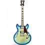Used 2022 D'Angelico DAPDCXTBBCS Blue Burst Hollow Body Electric Guitar Blue Burst