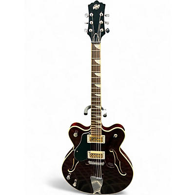 Used 2022 Eastwood CLASSIC 6 LEFT HANDED Walnut Hollow Body Electric Guitar