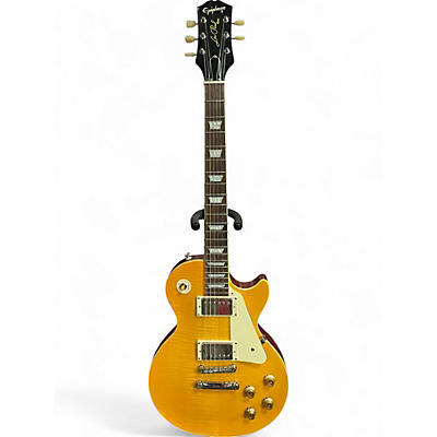 Used 2022 Epiphone 1959 Reissue Les Paul Standard Lemon Burst Solid Body Electric Guitar