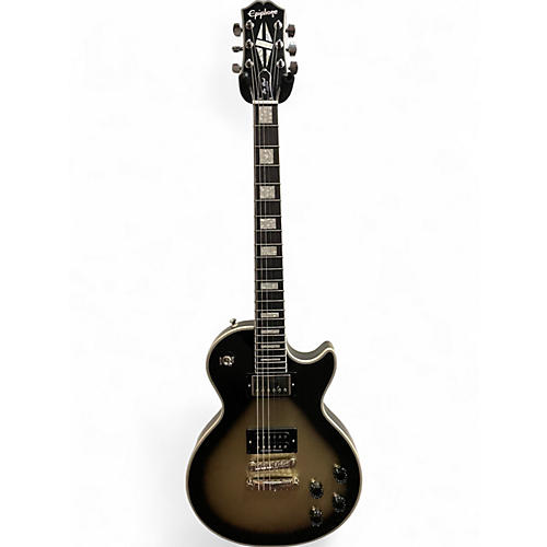 Used 2022 Epiphone ADAM JONES LES PAUL CUSTOM Silverburst Solid Body Electric Guitar Silverburst