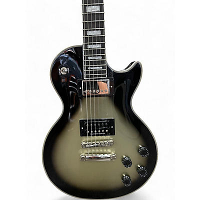 Epiphone Used 2022 Epiphone Adam Jones Art Collection Les Paul Custom Silverburst w/Self Portrait As Not Dead Yet Solid Body Electric Guitar