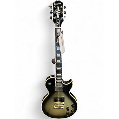 Used 2022 Epiphone Adam Jones Les Paul Custom Silverburst Solid Body Electric Guitar