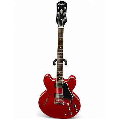 Used 2022 Epiphone ES335 Cherry Hollow Body Electric Guitar