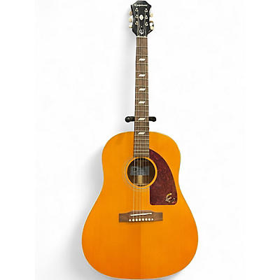 Used 2022 Epiphone FT 79 MASTERBILT TEXAN Vintage Natural Acoustic Guitar