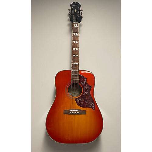 Epiphone Used 2022 Epiphone Hummingbird Studio Cherry Sunburst Acoustic Electric Guitar Cherry Sunburst