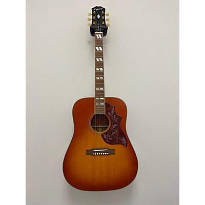 Epiphone Used 2022 Epiphone Inspired By Gibson Hummingbird Heritage Cherry Sunburst Acoustic Electric Guitar