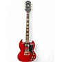 Used 2022 Epiphone Inspired by Gibson 61 Reissue SG Les Paul Satin Cherry Red Solid Body Electric Guitar Satin Cherry Red