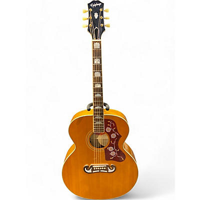 Used 2022 Epiphone J-200 Natural Acoustic Electric Guitar