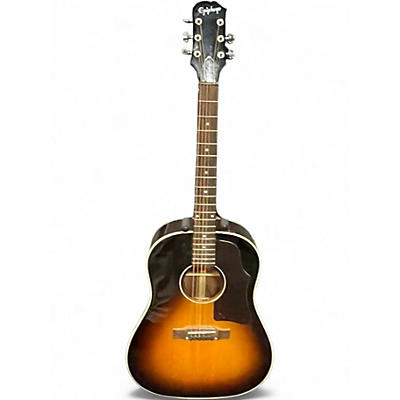 Used 2022 Epiphone  J 45 2 Tone Sunburst Acoustic Electric Guitar