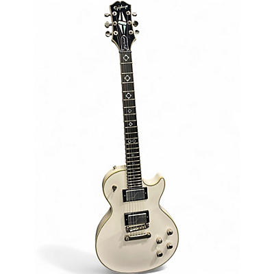 Used 2022 Epiphone Jerry Cantrell Les Paul Custom Prophecy 2022 Black and White Solid Body Electric Guitar