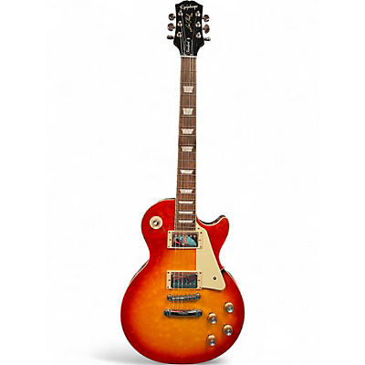 Used 2022 Epiphone  LES PAUL STANDARD Cherry Sunburst Solid Body Electric Guitar